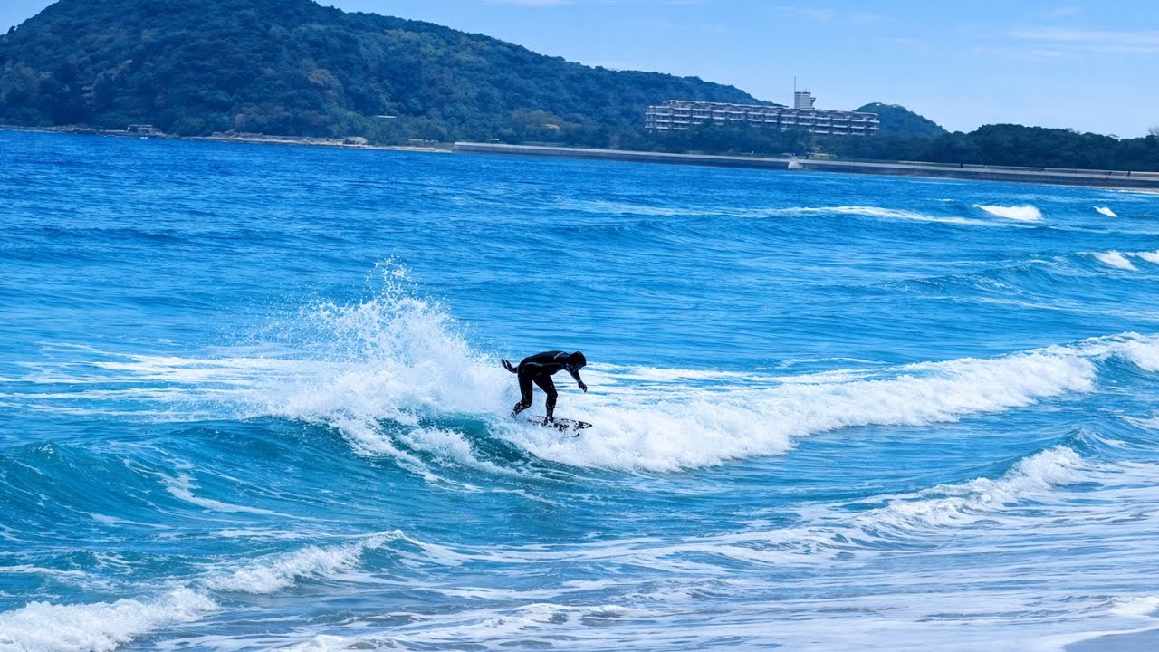 福岡スキムボーダー2026.1.27福吉漁港スキム#skimboard #skimboards #skimboarding #スキムボード#福岡スキムボーダー#エビススキムボード 