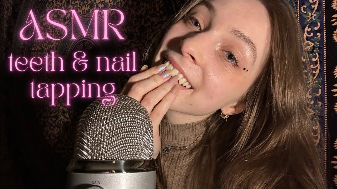 ASMR • teeth tapping & nails tapping 💅🏼🦷 no talking