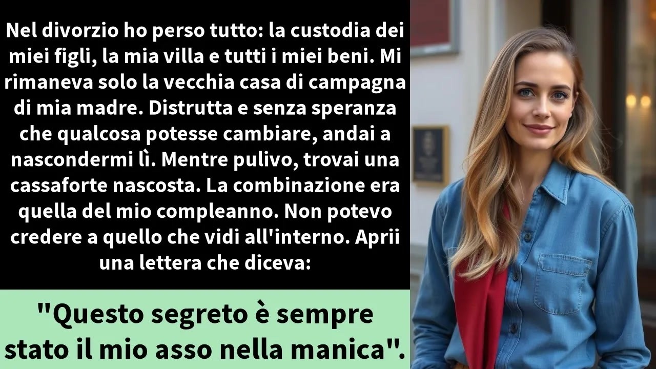 Nel divorzio ho perso tutto： la custodia dei miei figli, la mia villa e tutti i miei beni.