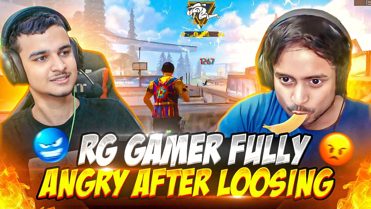 ANGRY YOUTUBER OVERCONFIDENCE मे हार गया 😎 RG GAMER KICKED HIS TEAMMATES AFTER LOOSING A GAME 🤣