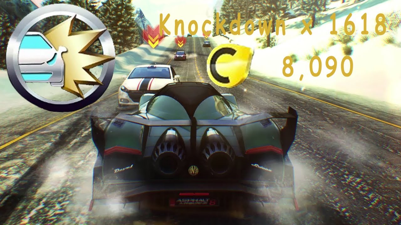 Asphalt 8 - 1618 KNOCKDOWNS!!!!! (16180 Subscriber Special) [Golden Ratio]
