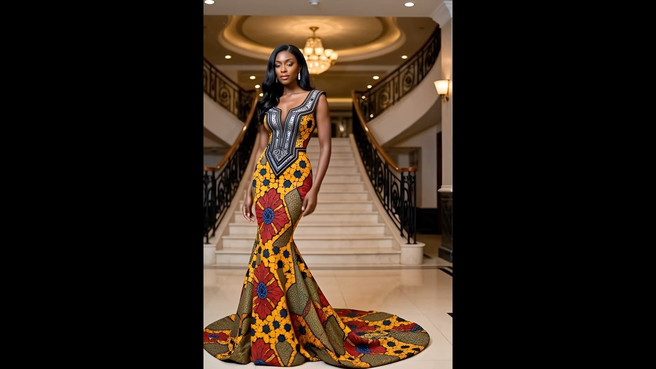 Luxury African Ankara Gowns | Bridal & Evening Wear 