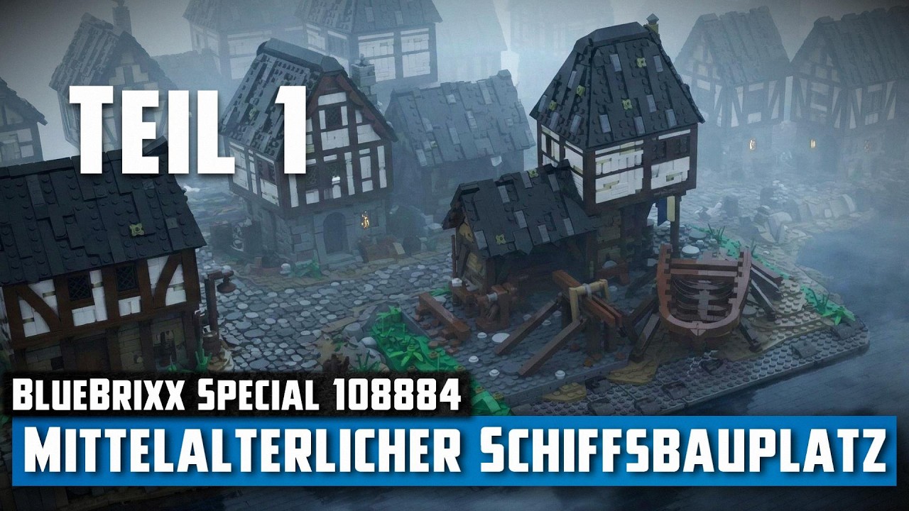 BlueBrixx Special 108884 - Mittelalterlicher Schiffsbauplatz (2025) | Aufbau - Live-Bauen #1