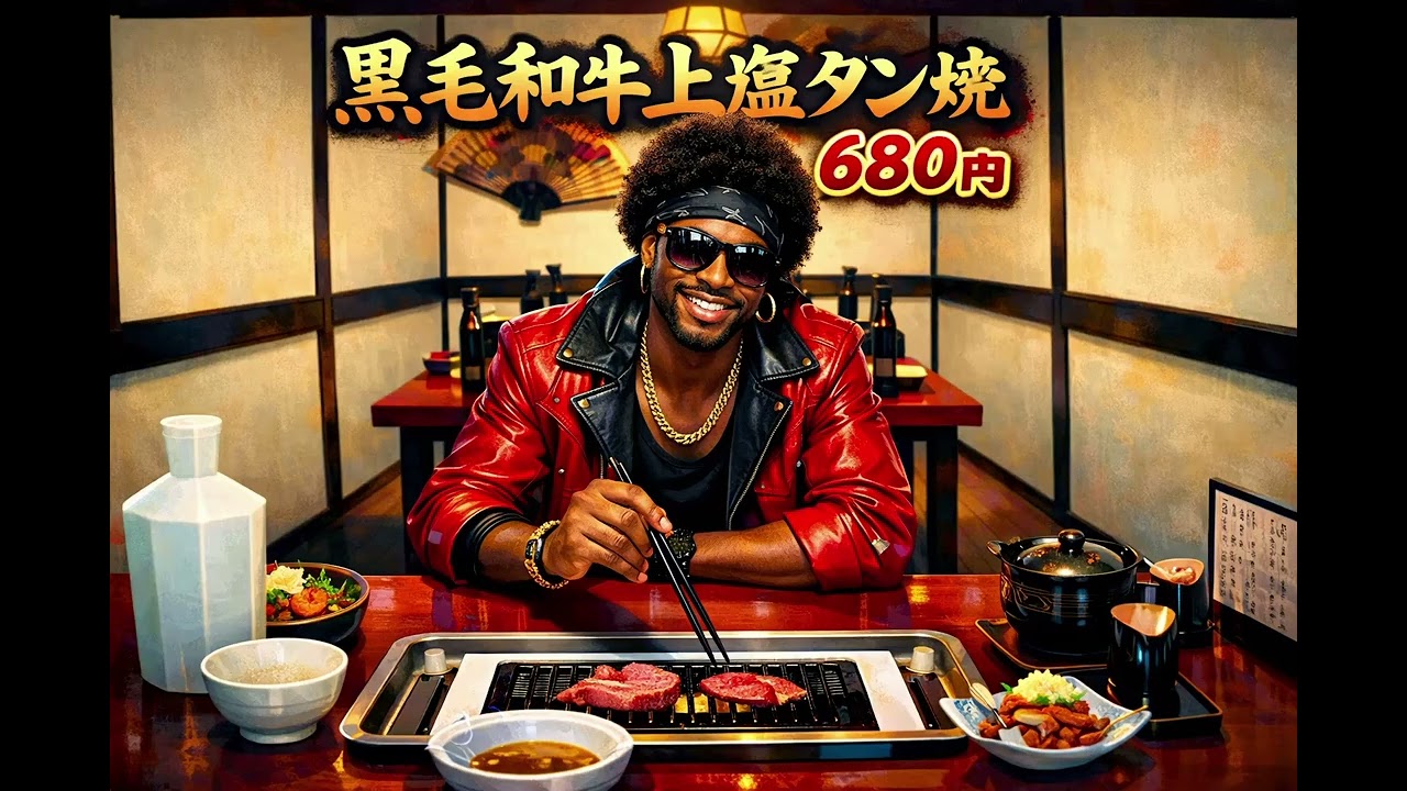 黒毛和牛上塩タン焼680円 / 大塚愛 –  Luxurious High Energy Soul Funk ver. Rhythm & Joy ブラック・ジャック