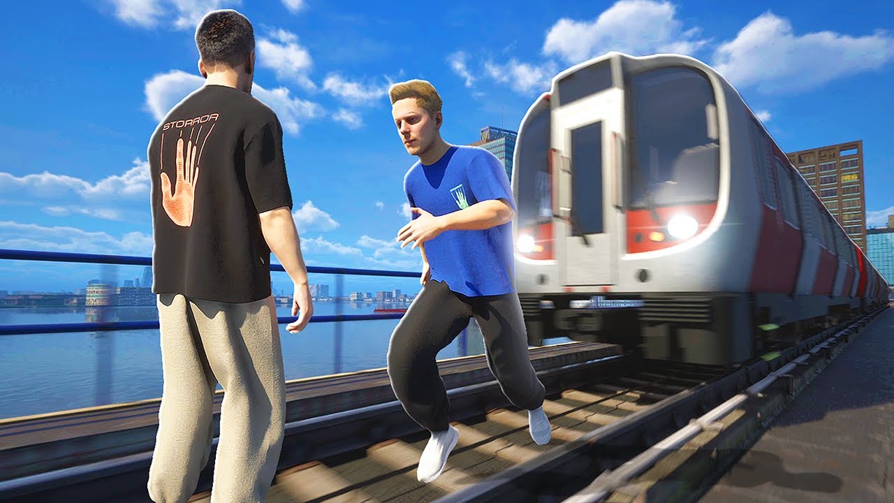 Попытка остановить поезд — STORROR Parkour Pro