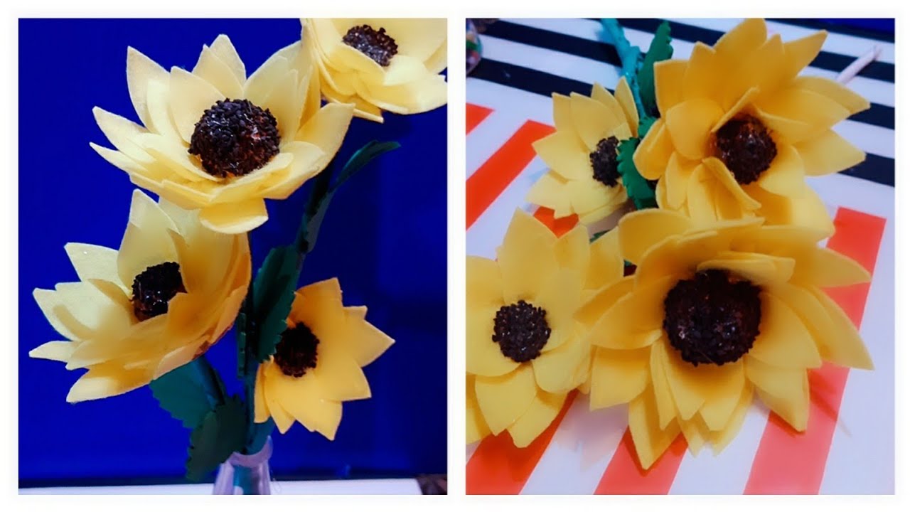 Beautiful  Sun flower out of felt