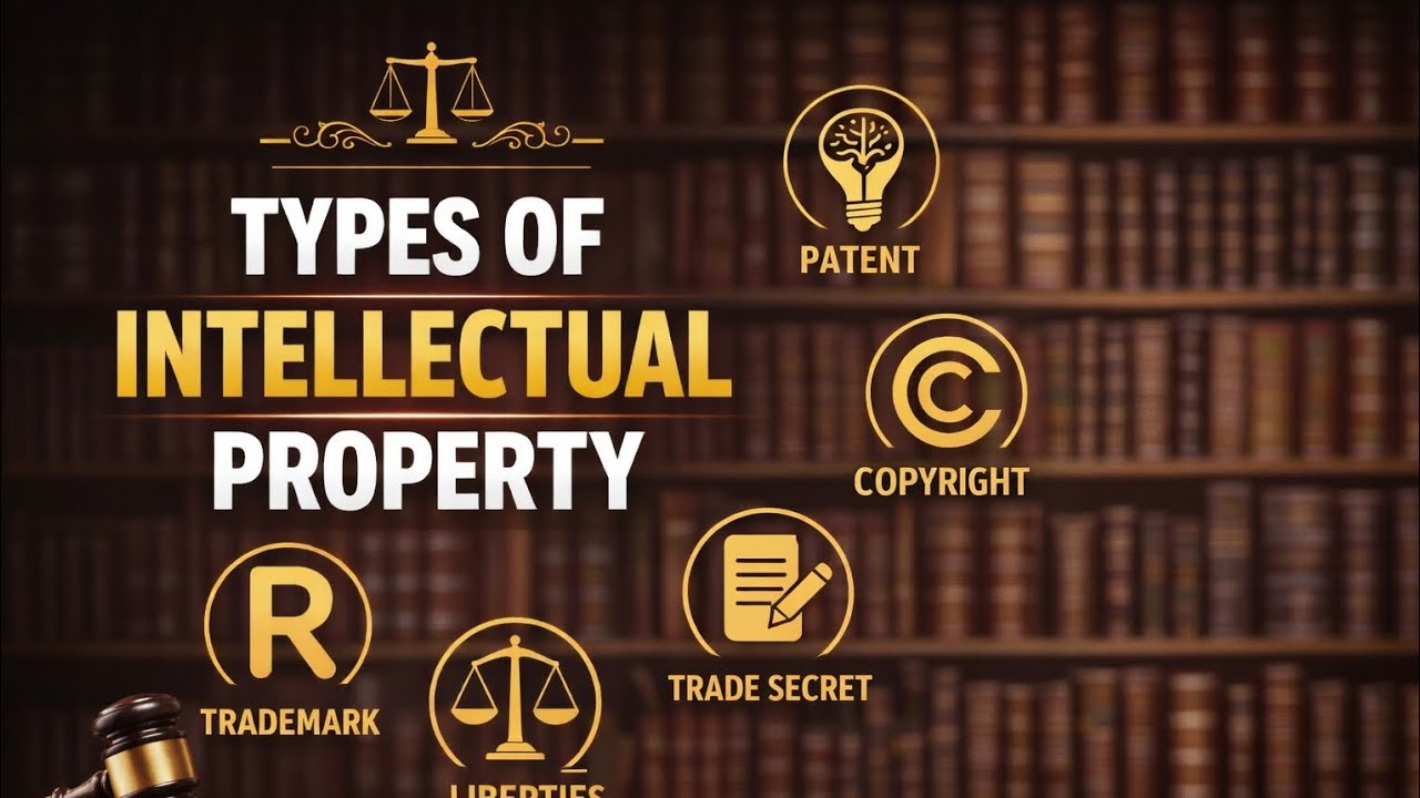 Types Of Intellectual Property l Easy Explanation. 