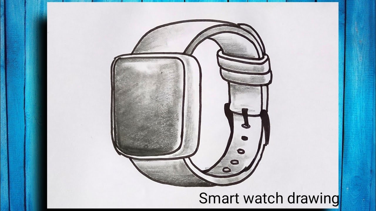 smart watch drawing