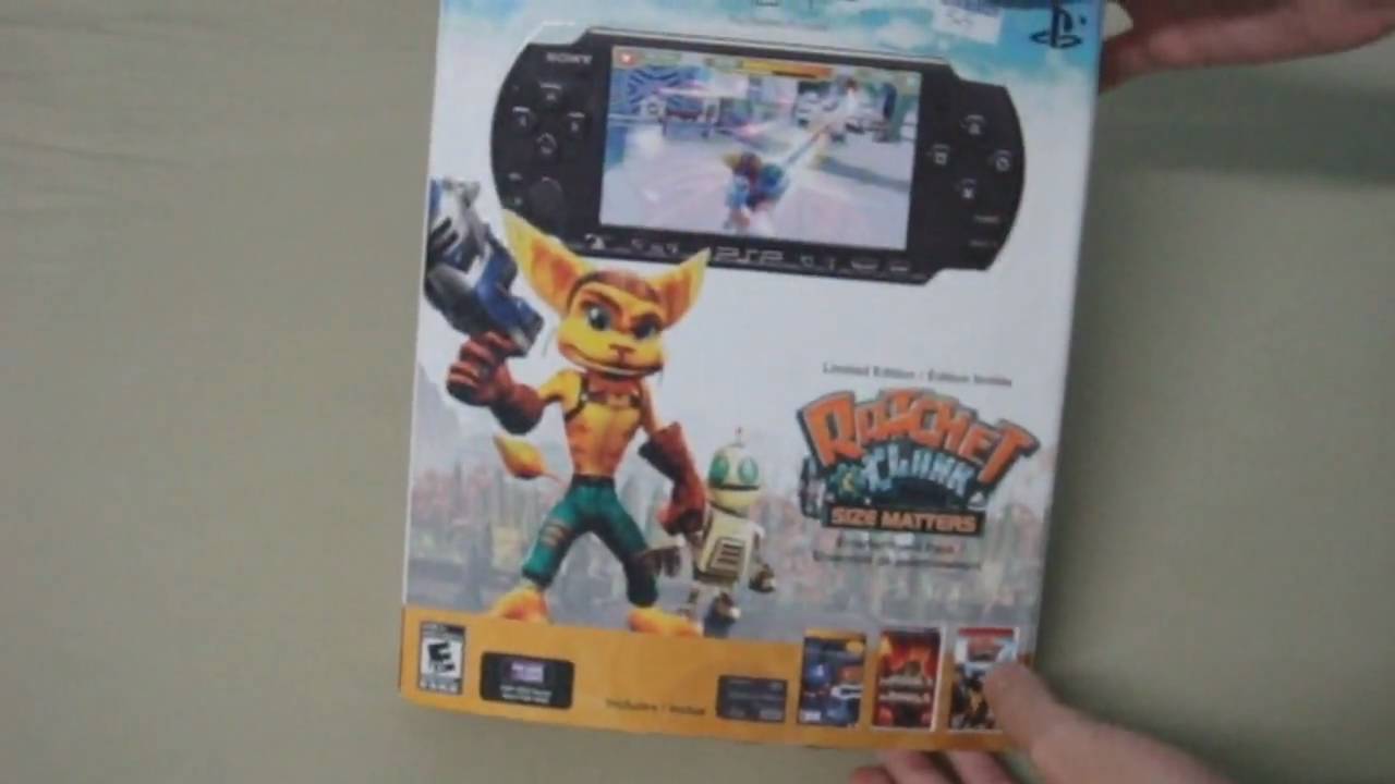 Unboxing PSP 3000 Edição Limitada Ratchet & Clank: Size Matters - PC e Consoles