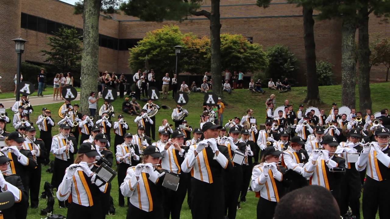 App State Marching Mountaineers Broyhill Lawn Performance
