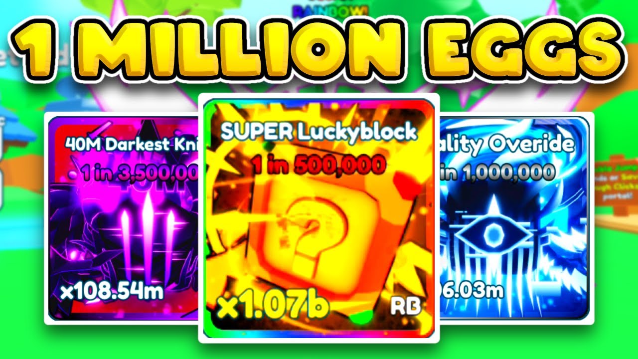 Я вылупил 1 000 000 яиц в Tap Simulator и мне невероятно повезло!? 🍀 (Roblox)