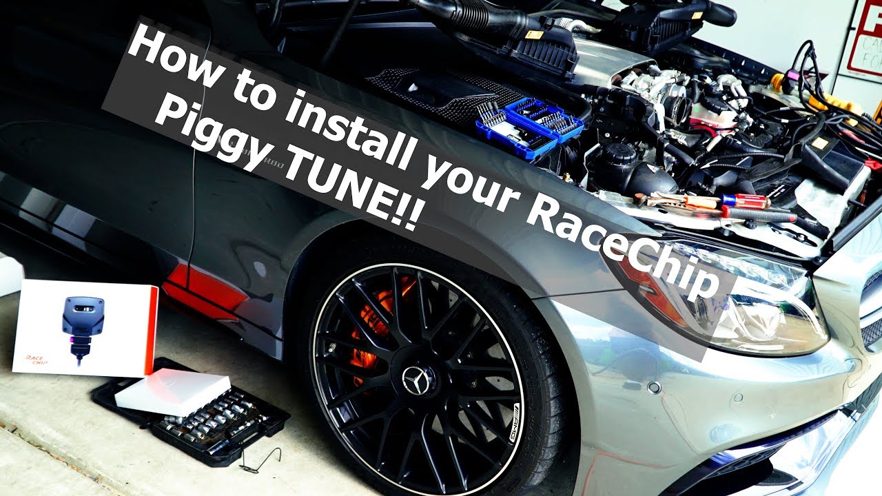 C63s AMG Racechip GTS Black tune Unboxing & install on Most diffulcult engine