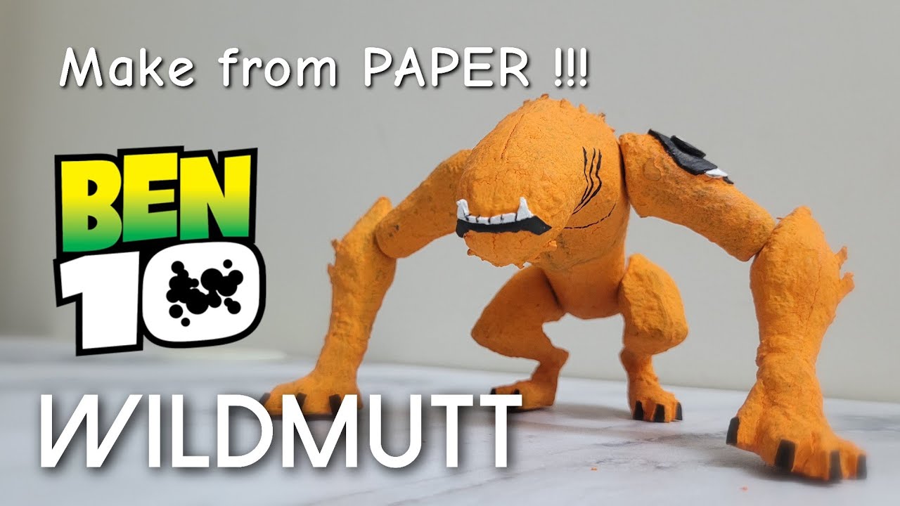 How to make Ben 10 Wildmutt ! Paper model #ben10 #toys #diy