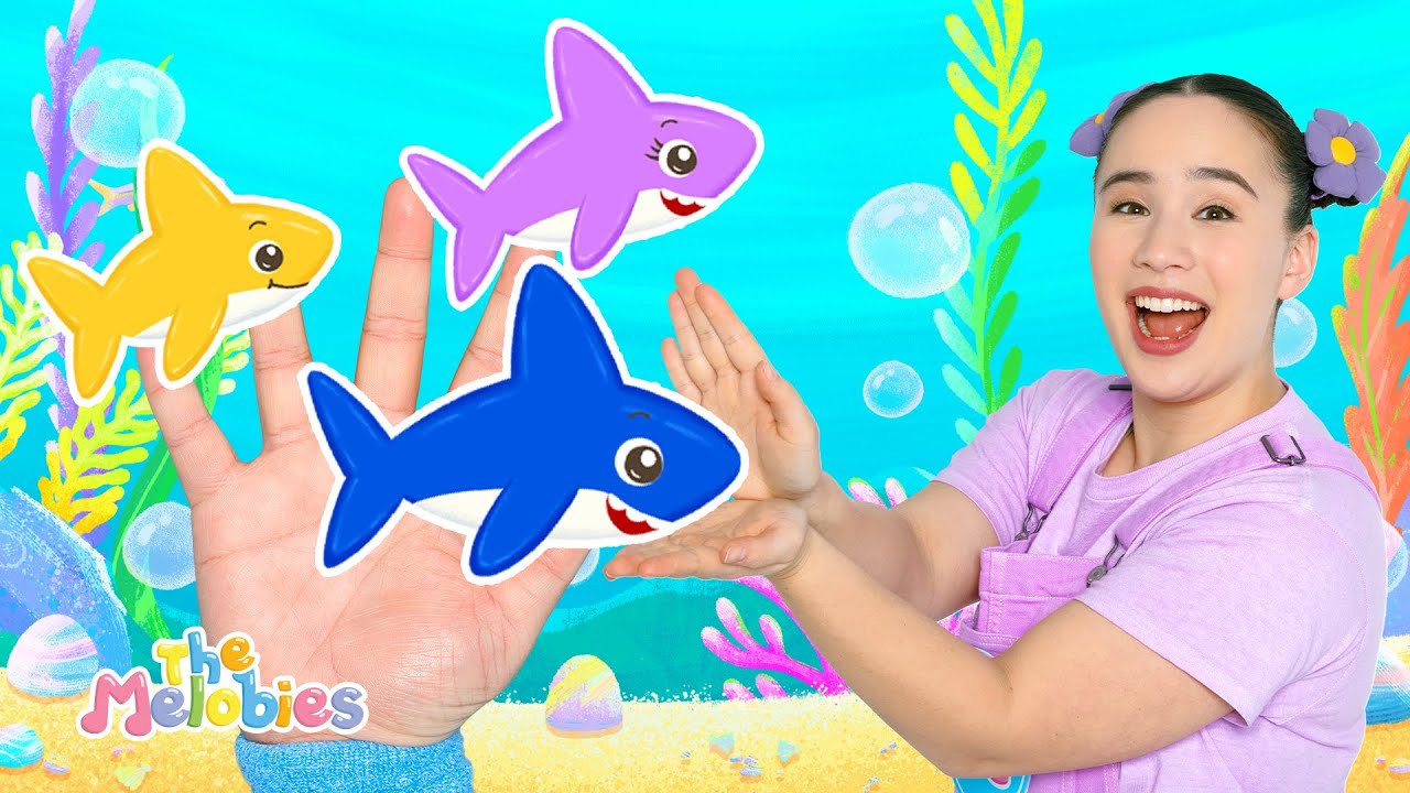 NEW Baby Shark Family Finger Baby Song |  New Nursery Rhymes with the Melobies