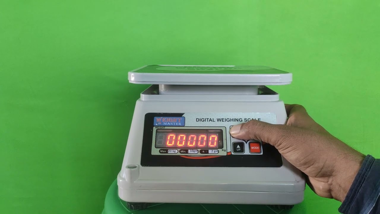 how to set decimal point for weighing scale machine