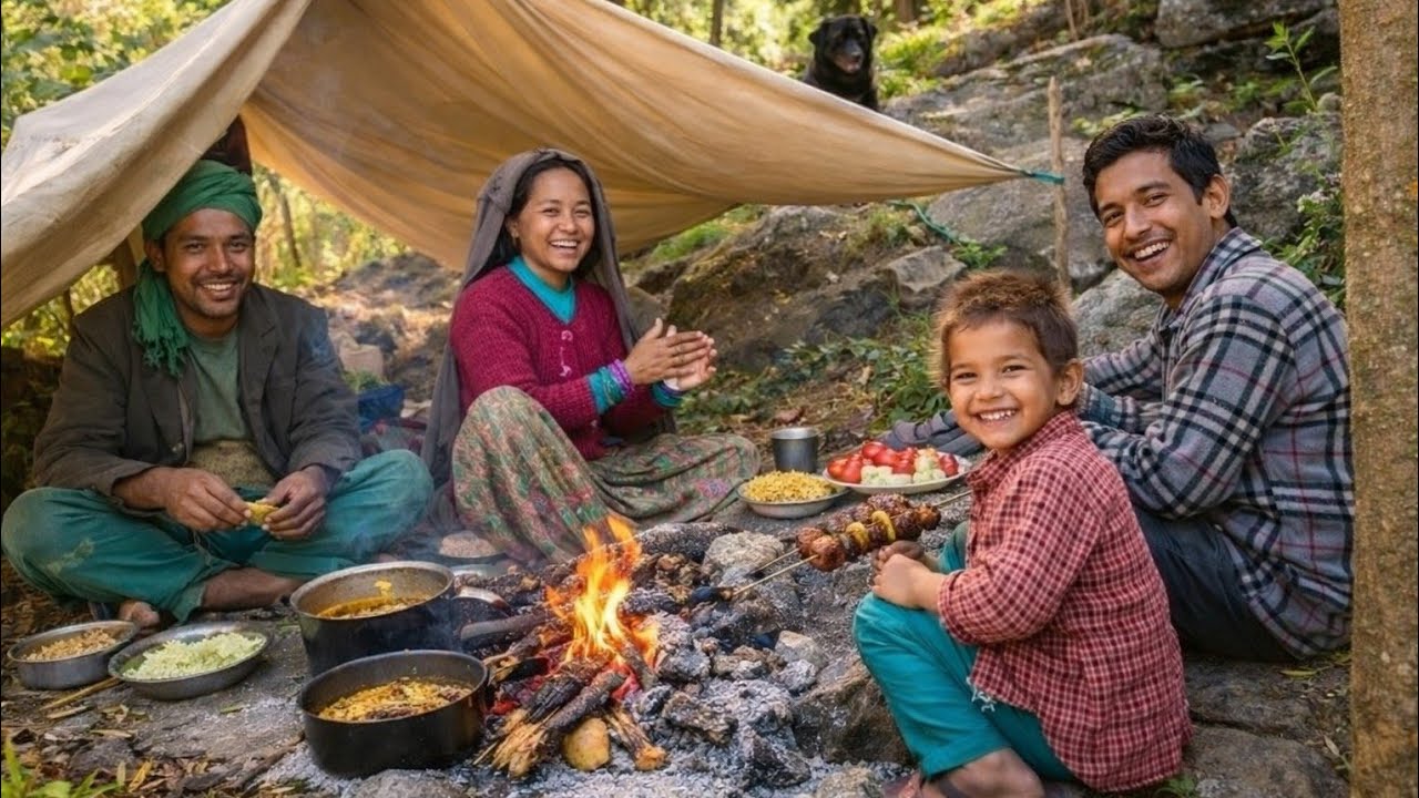 Nepali National Food || Sishnu & Dhido Cooking Dinner || Organic Food || Sishnu Roti Cooking 
