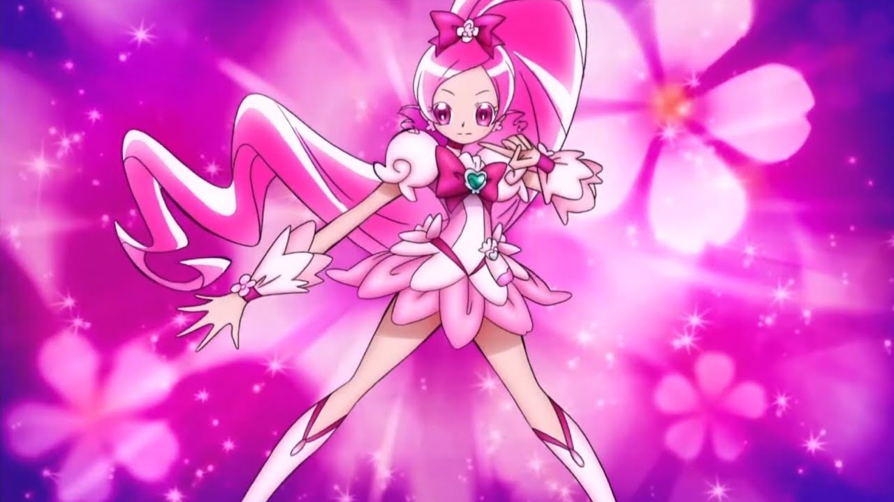 [1080p] Precure! Open My Heart! (Cure Blossom Transformation)