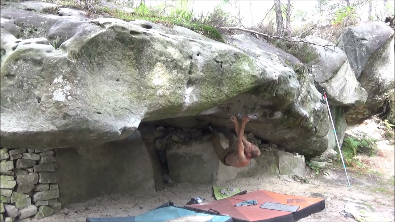 Fontainebleau - Gorges du Houx Oiseau de Proie - Le Bi Haut Woman 7B+(7C)