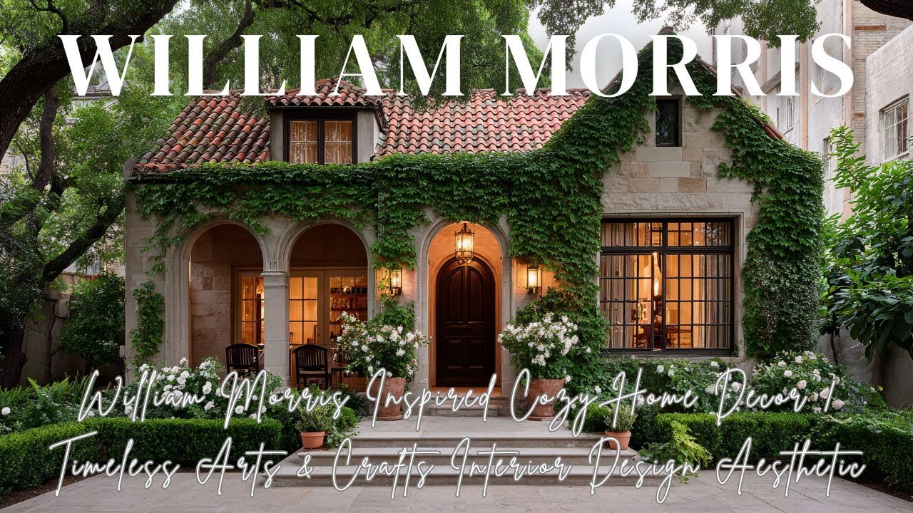 William Morris Inspired Cozy Home Decor | Timeless Arts & Crafts Interior Design Aesthetic
