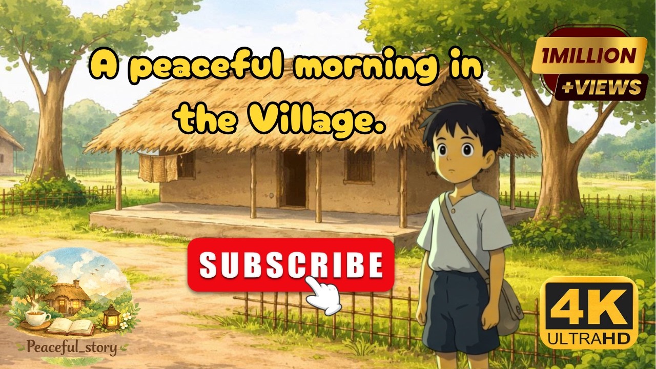 A peaceful morning in the village. | Ghibli Style Village Story | Hindi Animation