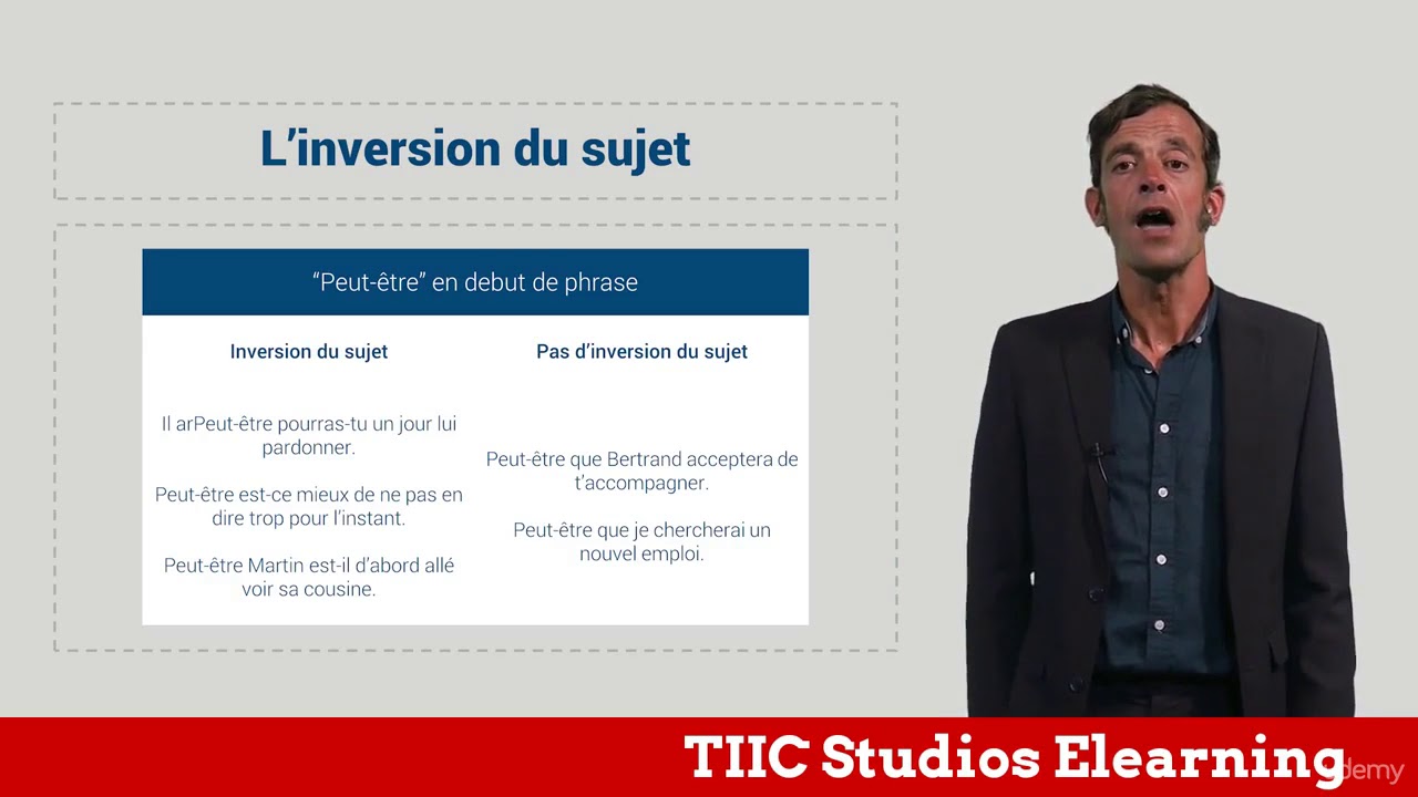 7  Inversion du sujet (Niveau C2)
