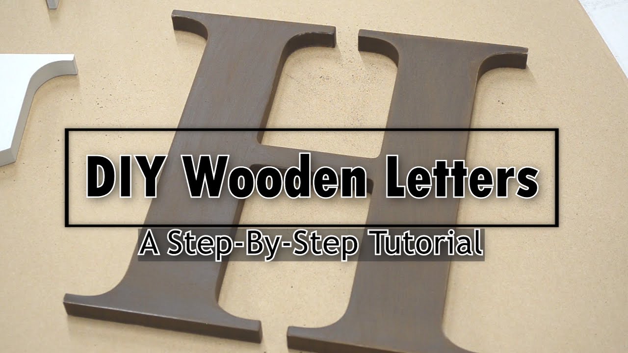 How to paint wood letters {DIY  Wooden Letters}