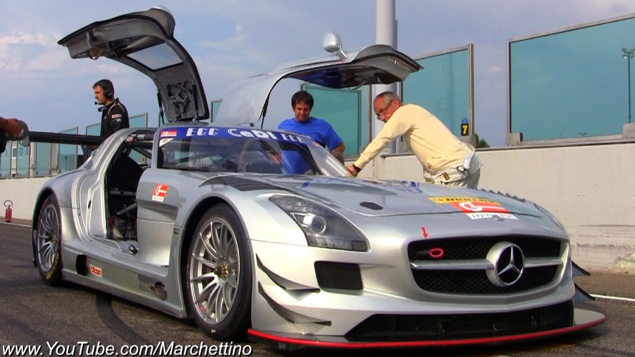 Mercedes SLS AMG GT3 Accelerations
