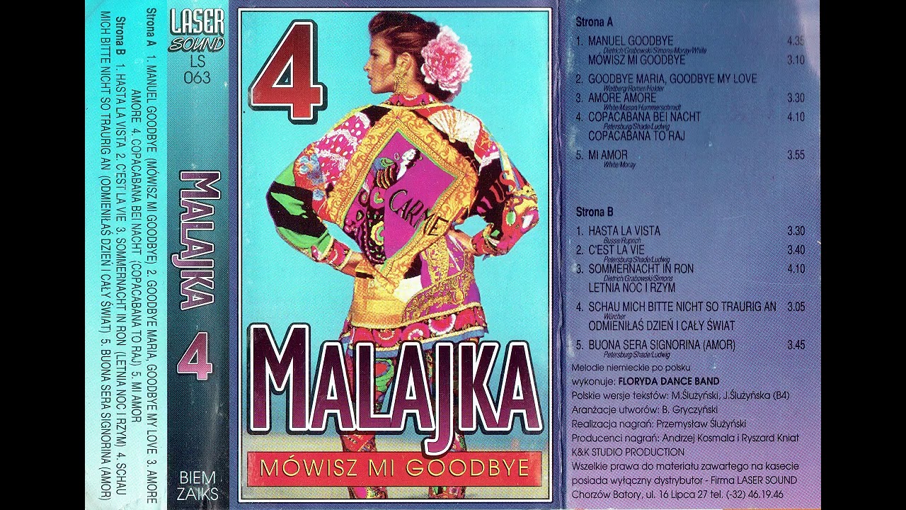 Malajka 4  MÓWISZ MI GOODBYE