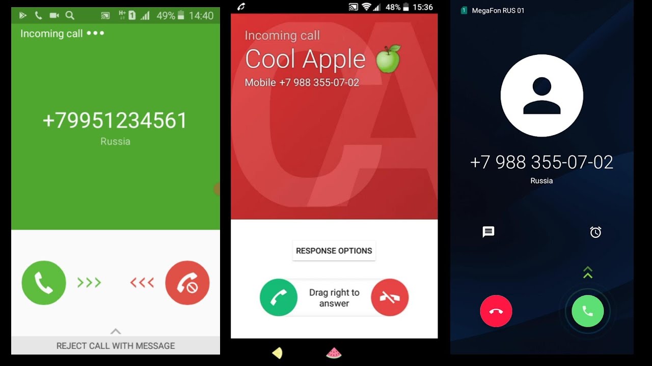 Samsung Galaxy J1 vs Sony XA1 vs Alcatel 1 Screen Record/ Incoming call