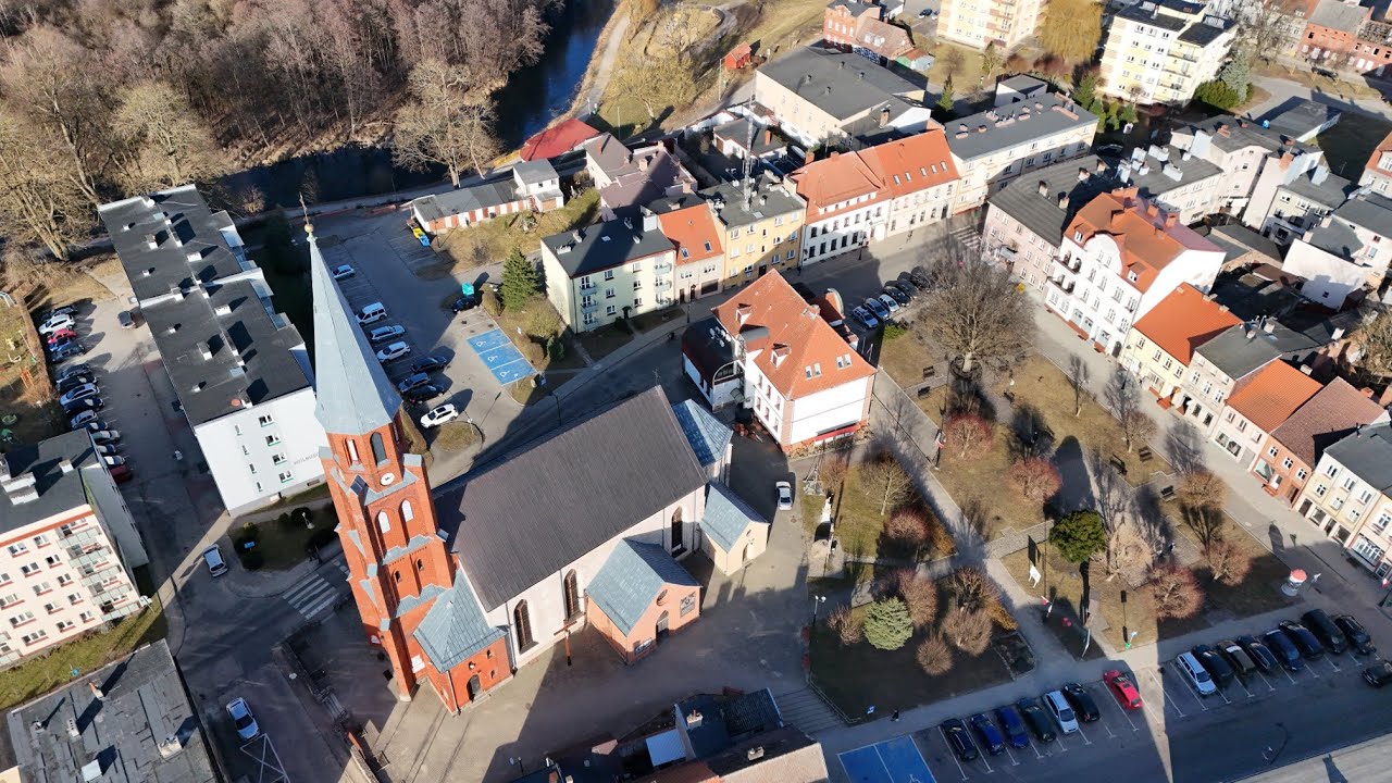 Złocieniec | Stary Rynek | Koniec zimy | Dron 4K
