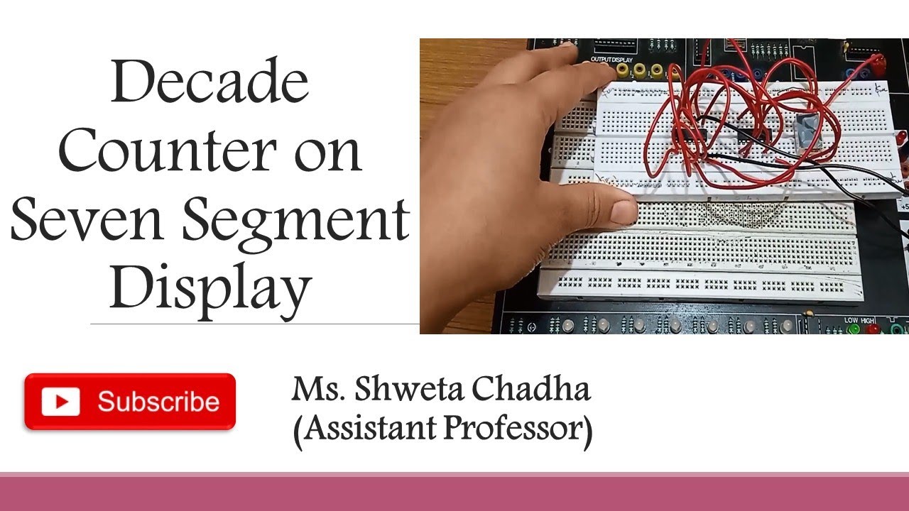 Decade Counter on Seven Segment Display (Experimental Explanation and Demonstration)