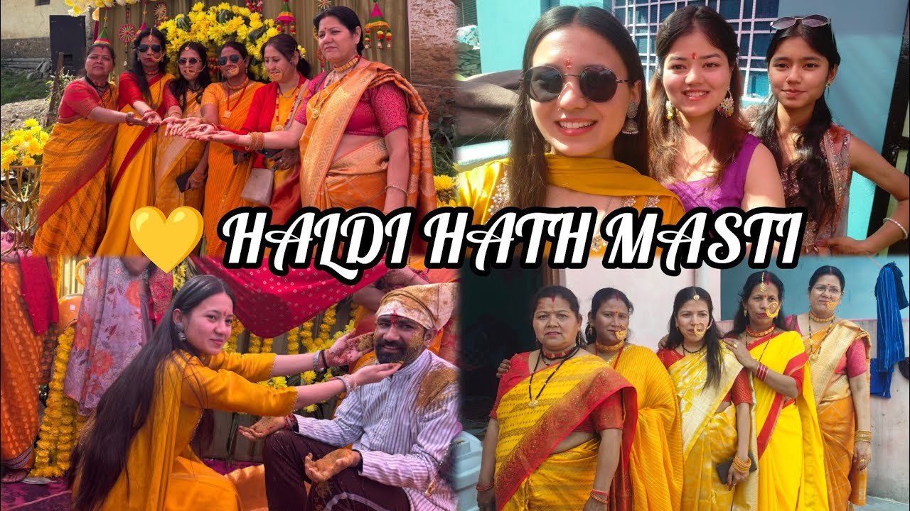 Haldi Hath Ki Masti in Village 🌼 | Pure Family Fun & Laughter