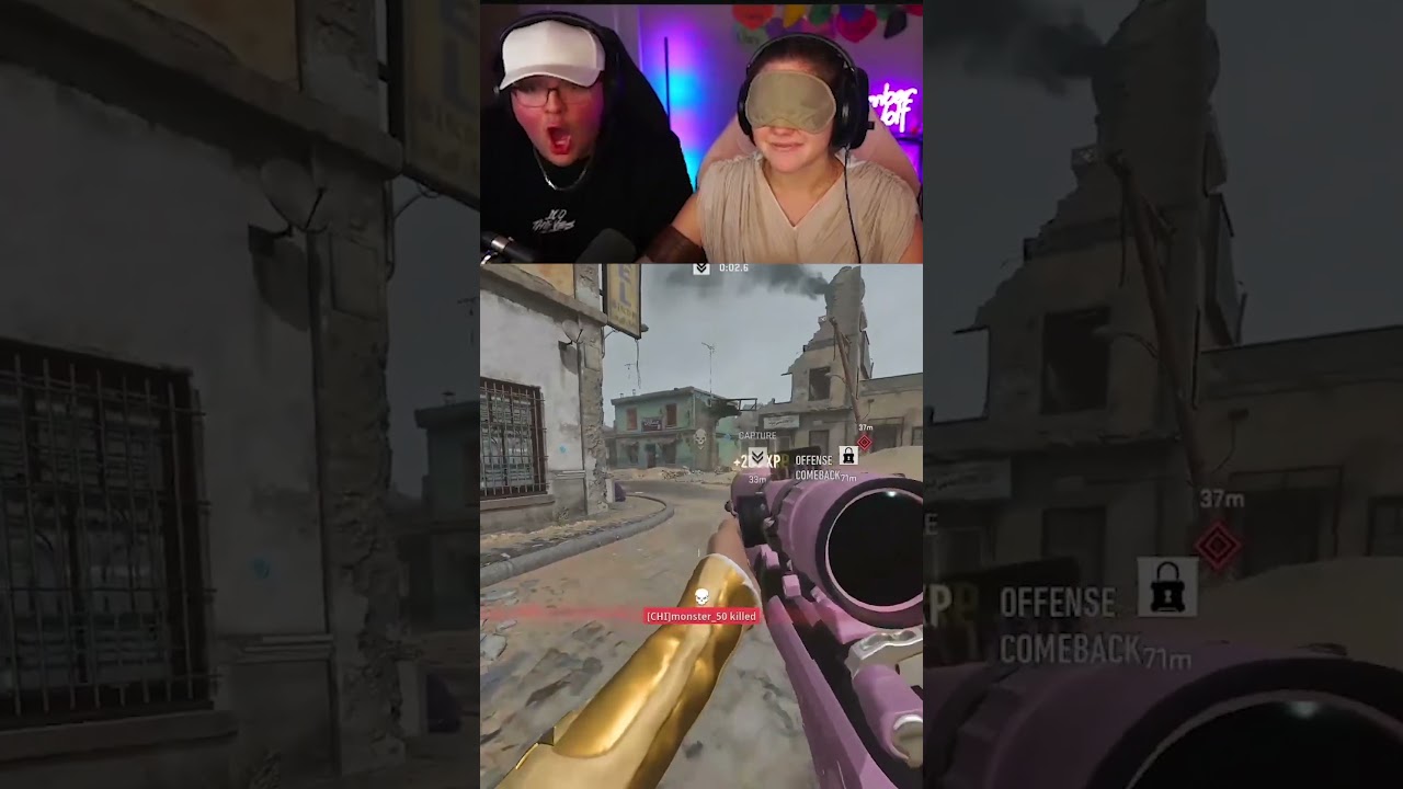 I hit a blindfolded snipe??