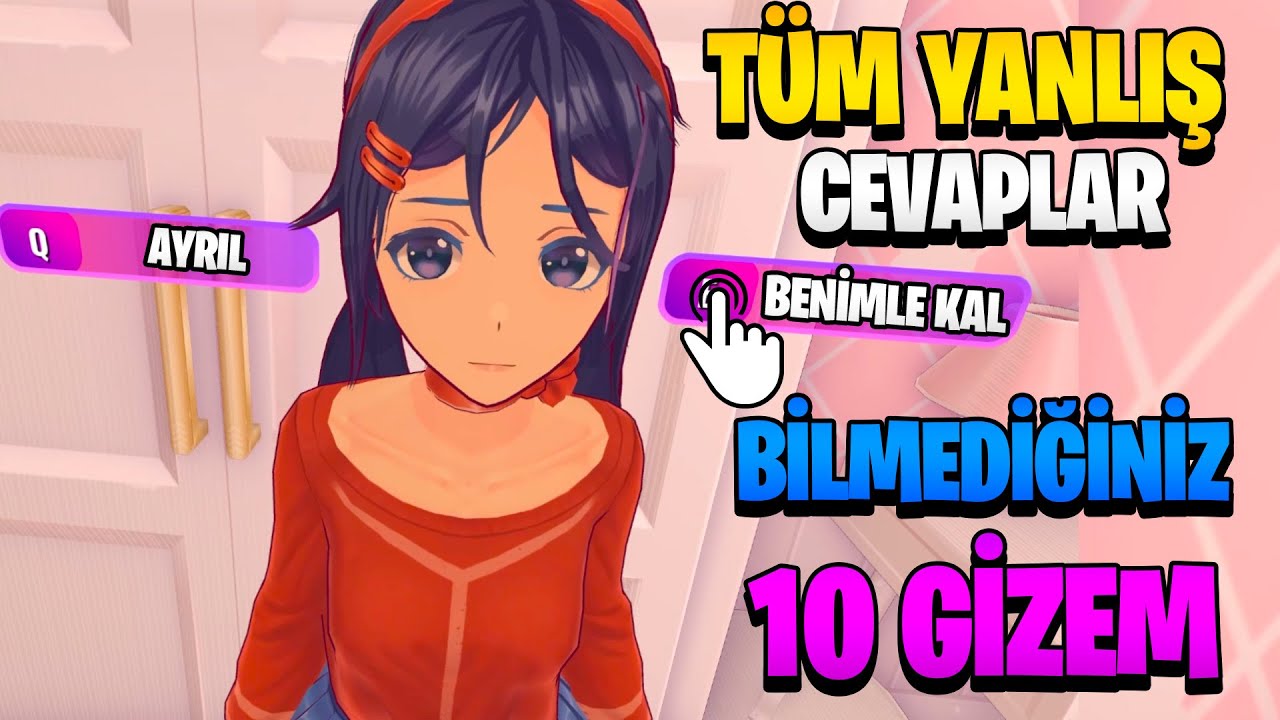 OYUNDA Kal ? TÜM YANLIŞ CEVAPLAR | Bilmediğiniz 10 Miside Anime GİZEMİ