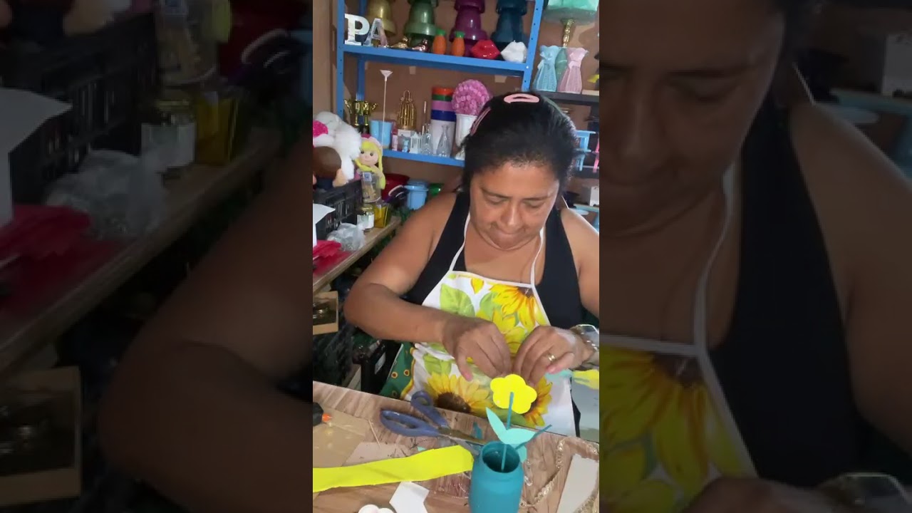 Reciclando com pintura vaso de vidro que ia para o lixo, agora do LIXO AO LUXO