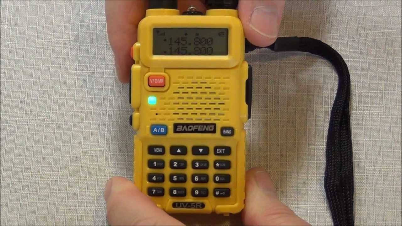 Repeater Programming of the Baofeng (Pofung) UV-5R Dual Band 2M & 70cm Transceiver -- AF5DN