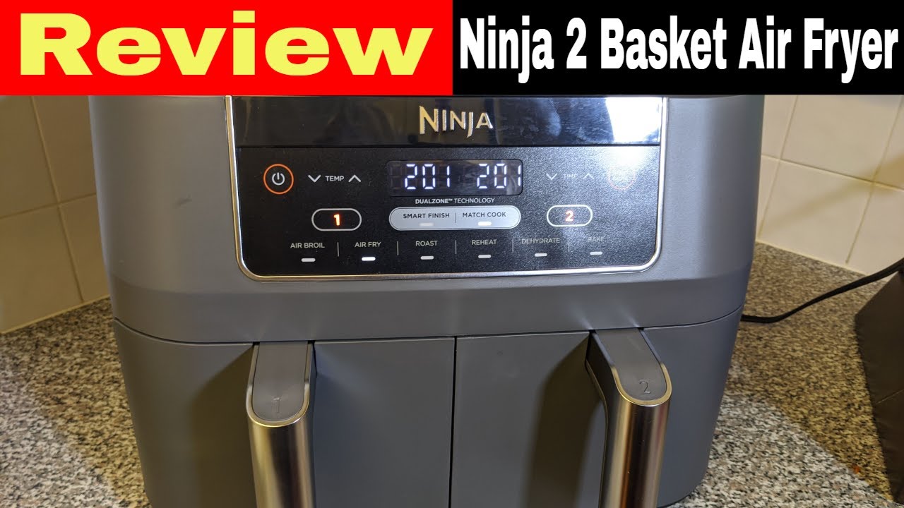 Обзор аэрофритюрницы Ninja Foodi с 2 корзинами, распаковка, тестирование, 8 кварт, DualZone