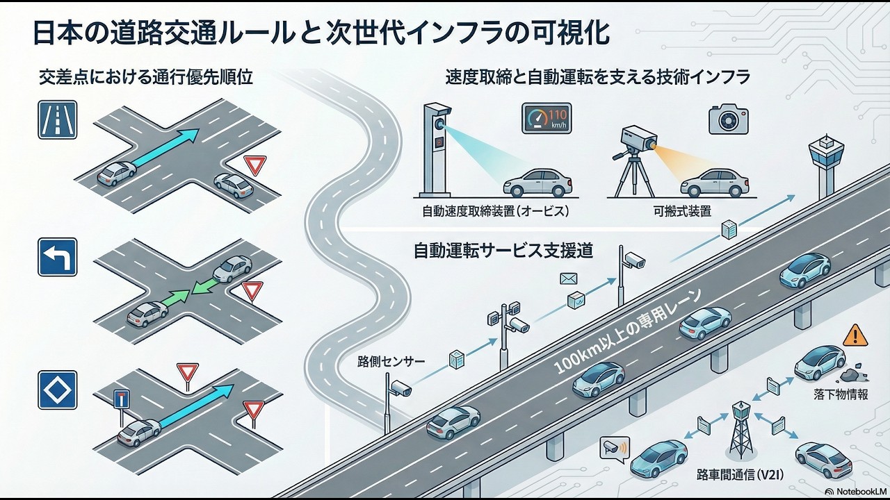 【聞き流し】日本の交通ルールと道路の裏側｜優先道路・オービス・ご当地ルールの真実