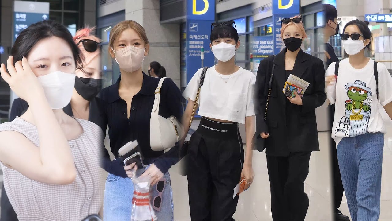 (G)I-DLE (여자)아이들 KPOP FLEX 마치고 입국 직캠 @ 220517 인천공항｜Spinel