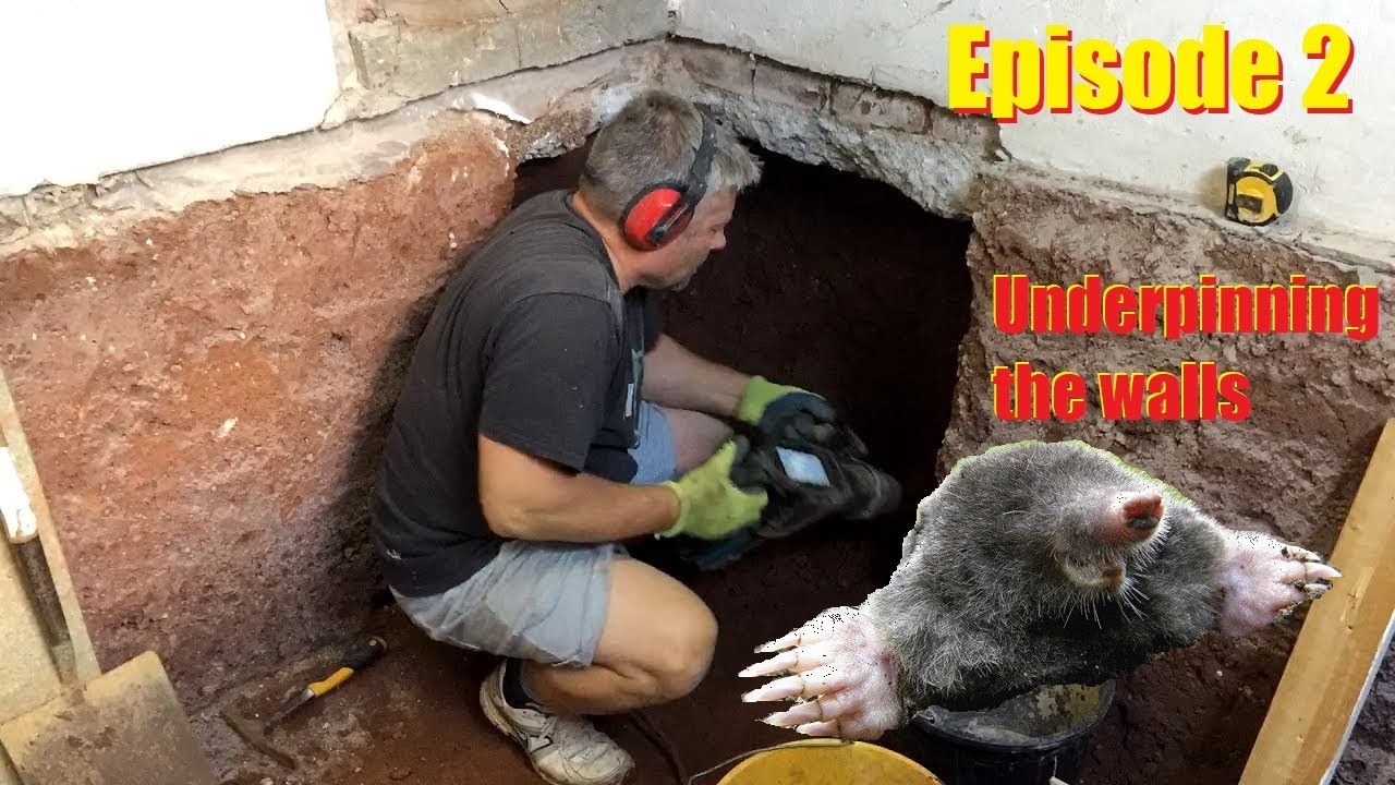 Episode Two - Underpinning walls for a basement/cellar dig out