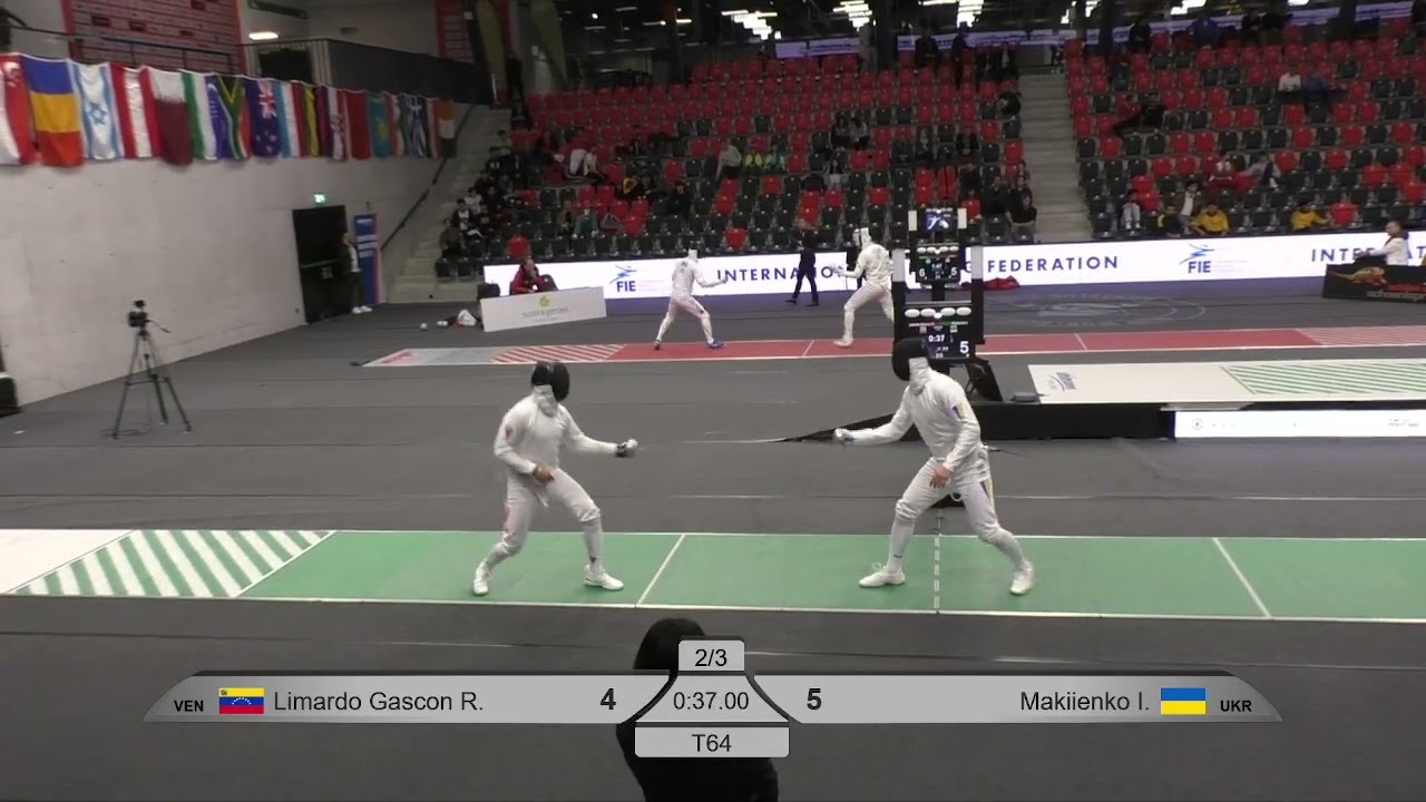 2024 385 T64 21 M E Individual Bern SUI WC GREEN LIMARDO GASCON VEN vs MAKIIENKO UKR