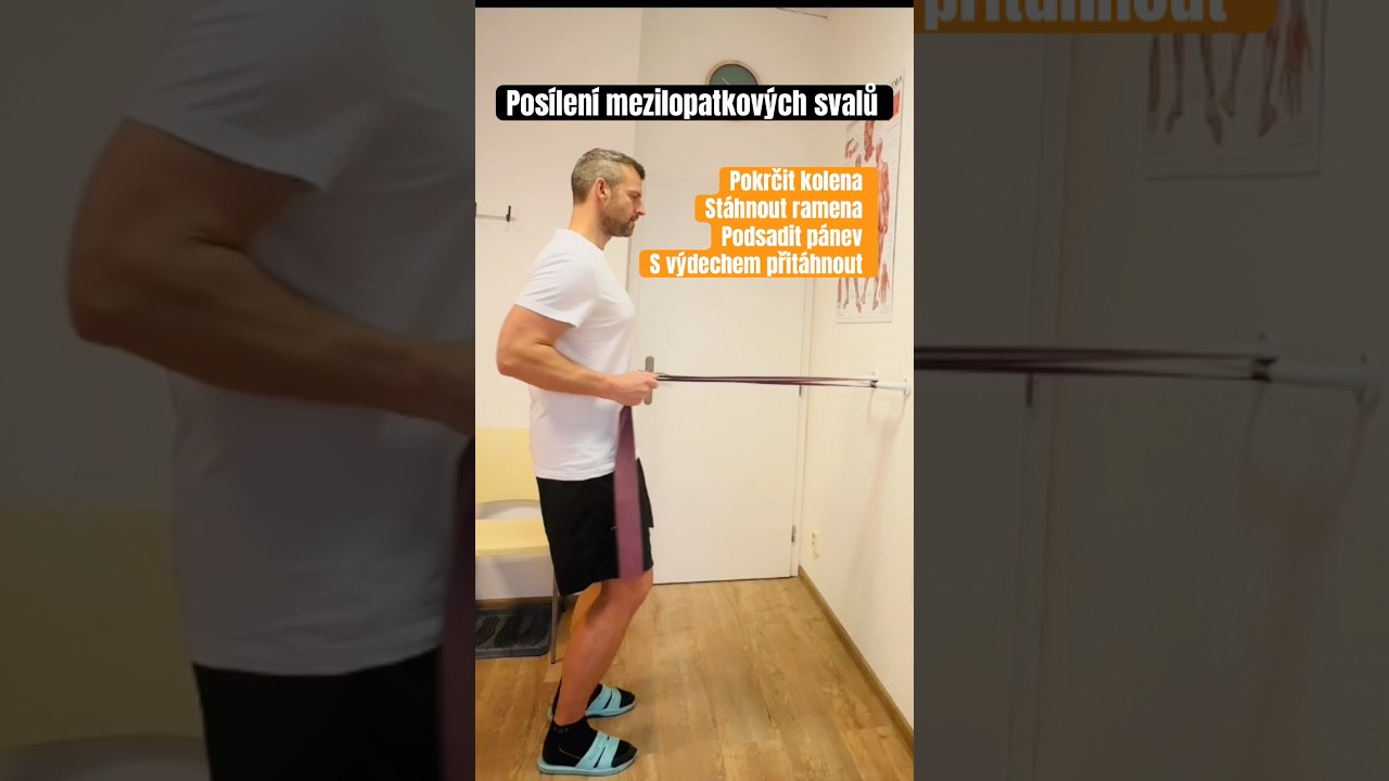 Pos&iacute;len&iacute; mezilopatkov&yacute;ch svalů💪 #cvicenidoma #fyzioterapie #motivation #milanfitnesspro #posilovani