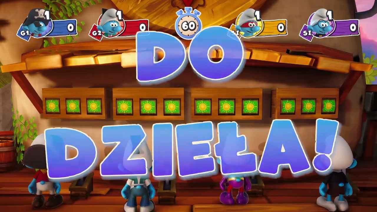 SMERFY VILLAGE PARTY na 2 GRACZY gameplay PS5