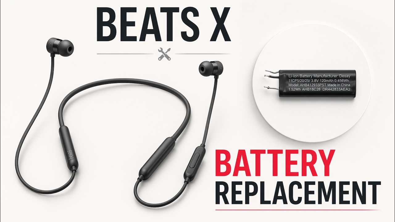 Tutorial How To Repair Replace Broken Bad Battery Beats X Wireless Earbuds