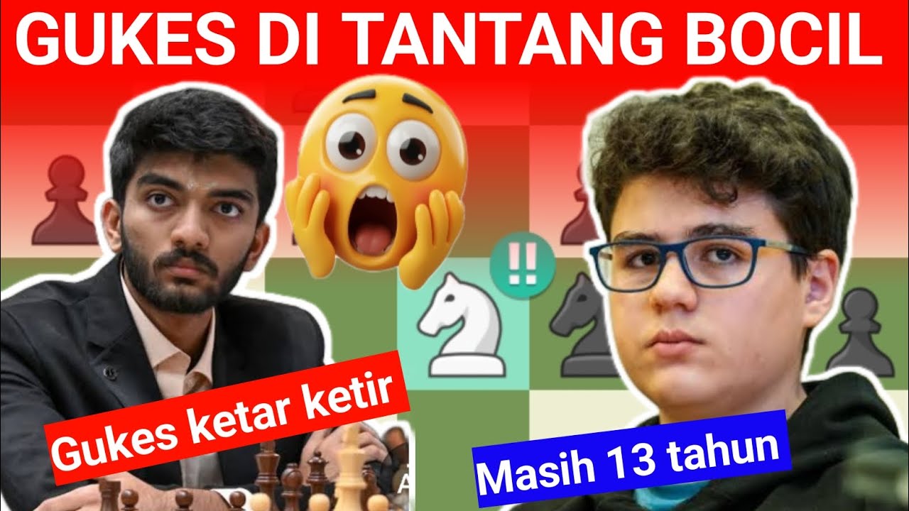 Gukes di tumbangkan bocil ajaib asal turki?? Gukes vs GM Erdoğmuş Yağız Kaan 