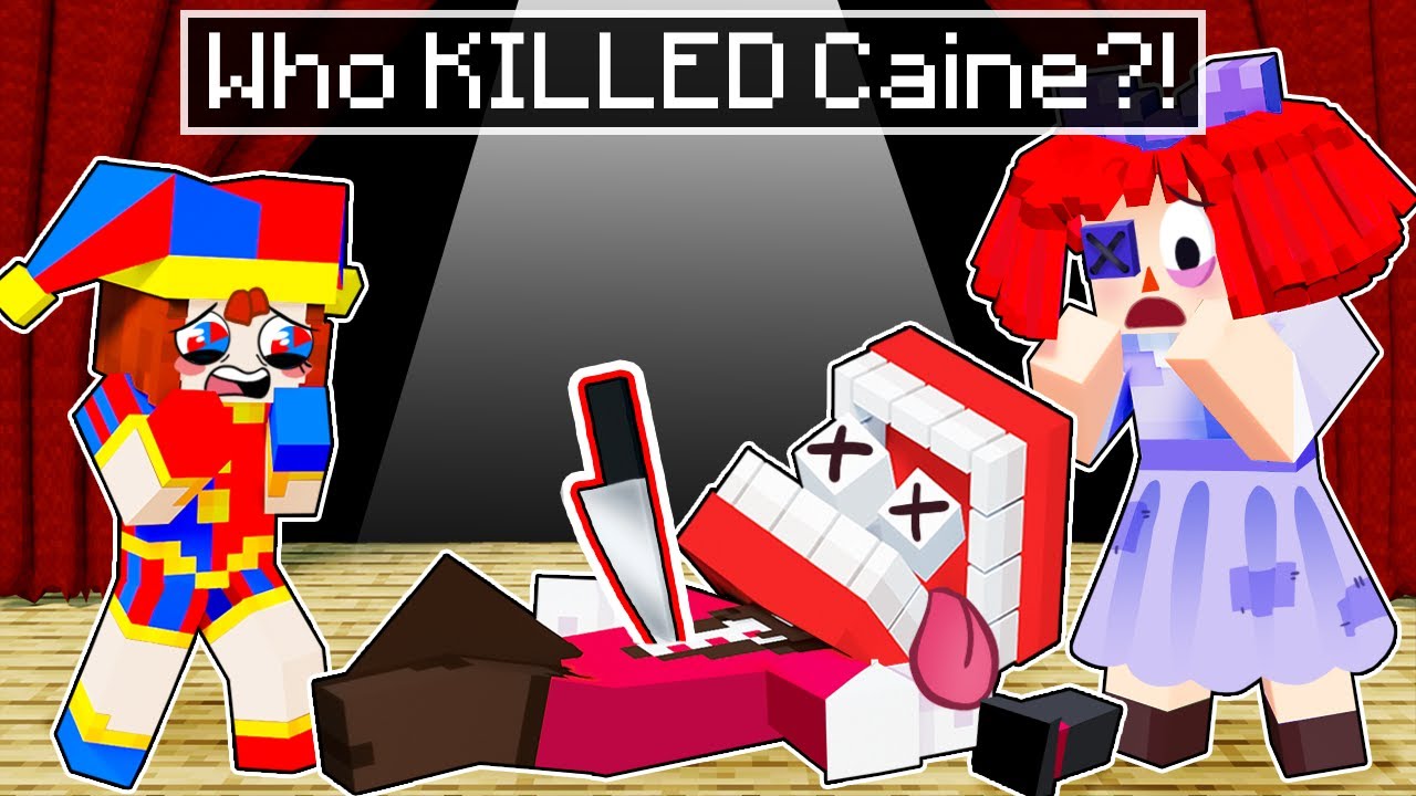 Who KILLED CAINE in AMAZING DIGITAL CIRCUS! (Minecraft)