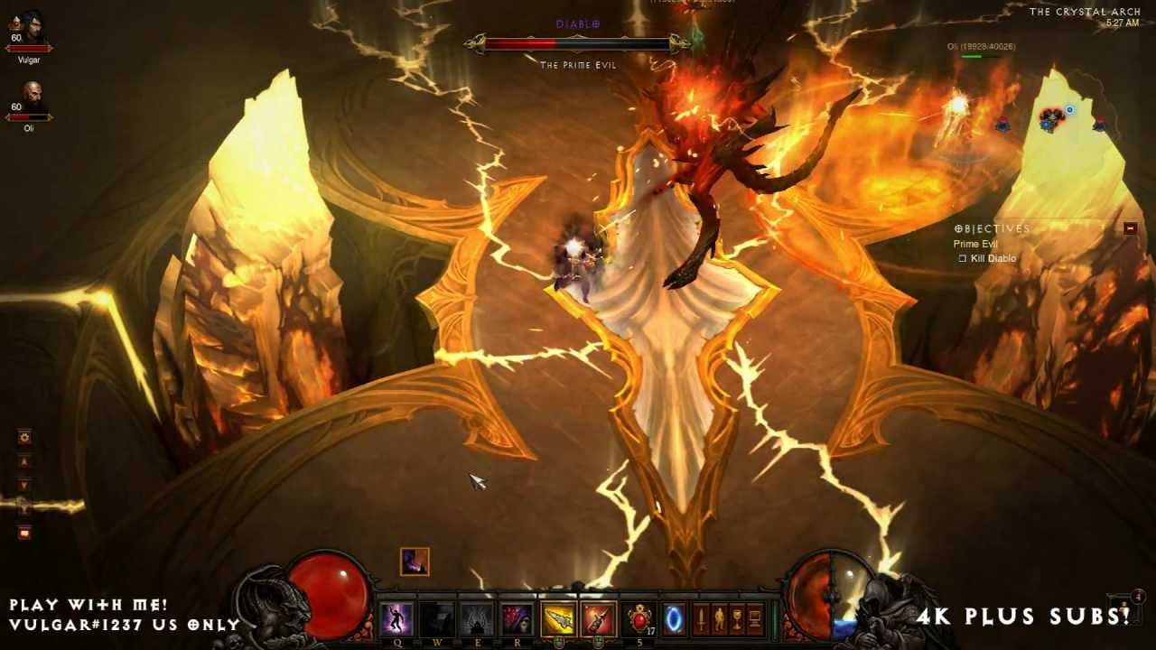Diablo Inferno Kill - ShiNoBi & Oli (Demon Hunter & Monk) Over 4k Subs!