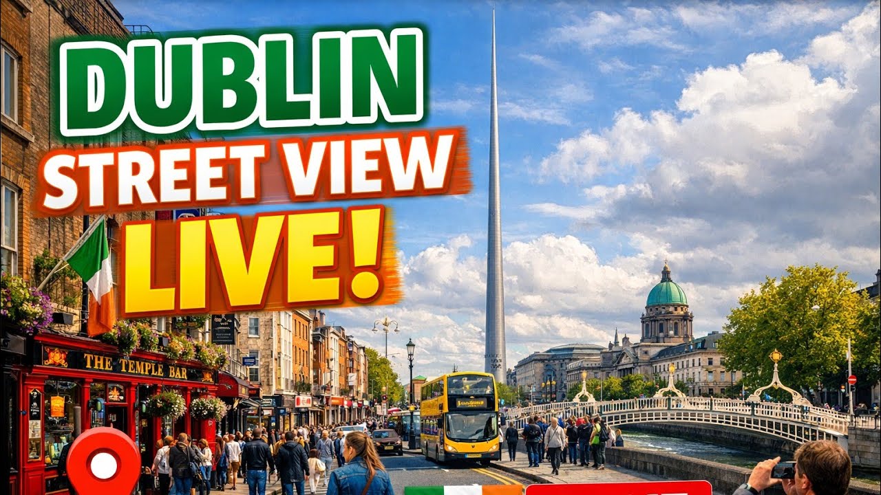 Dublin Street Walk LIVE 🔴 | Explore Ireland’s Capital