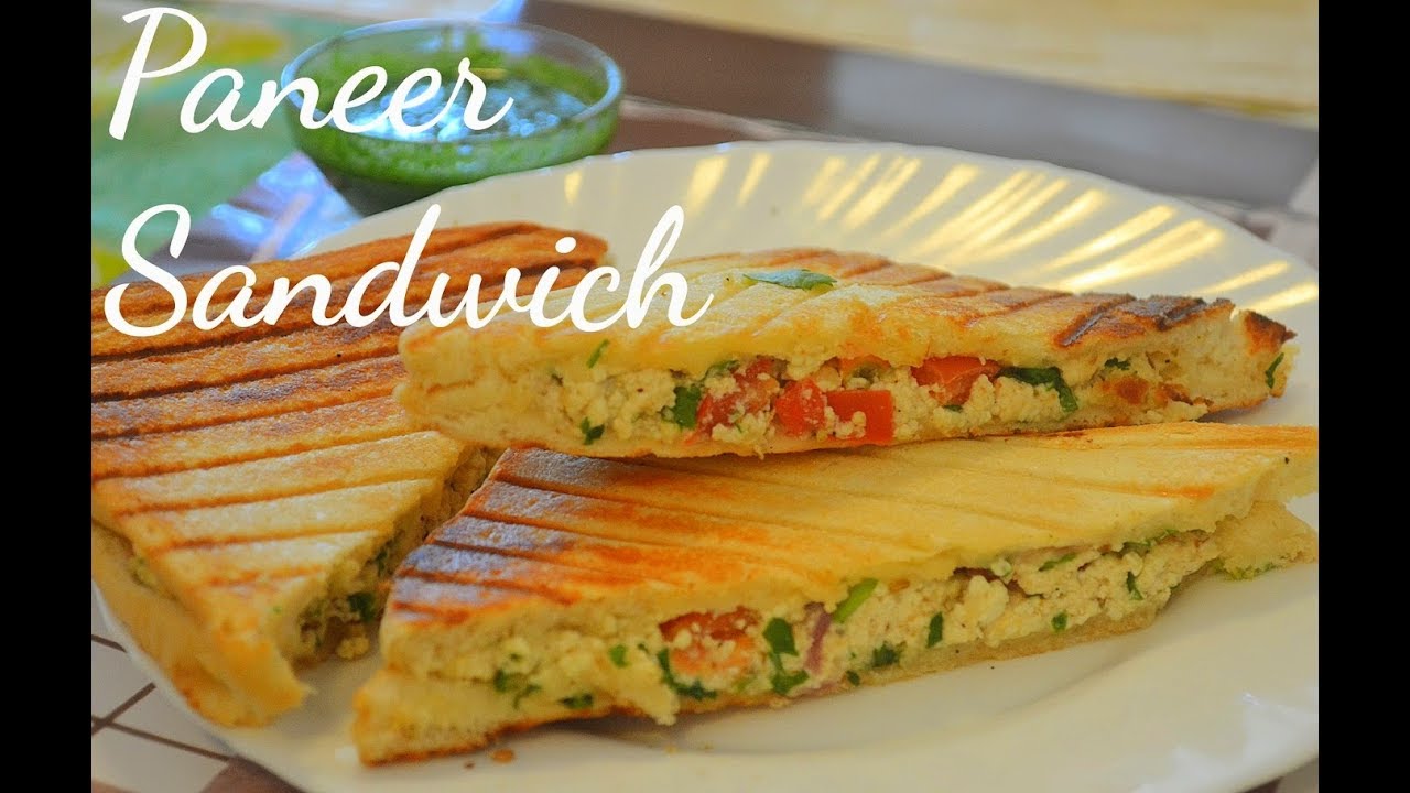 Paneer Sandwich Recipe | Healthy Breakfast Recipes | Grilled Paneer Sandwich | Veg Sandwich | Easy!!