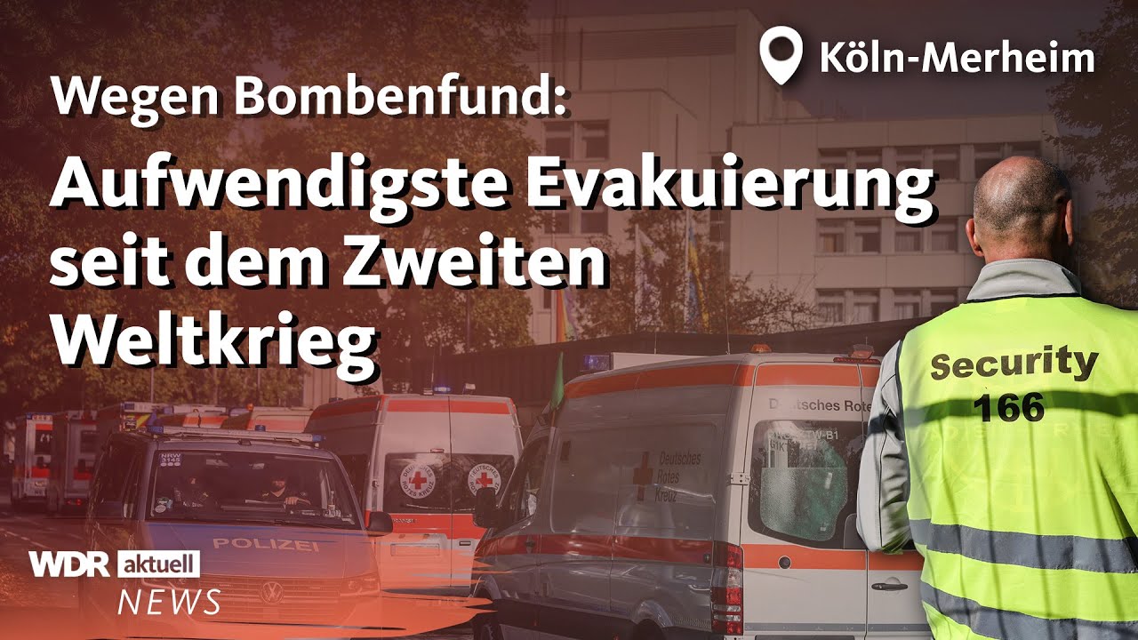 Bombe in Köln-Merheim: Entschärfung gescheitert, Sprengung erfolgreich | Aktuelle Stunde